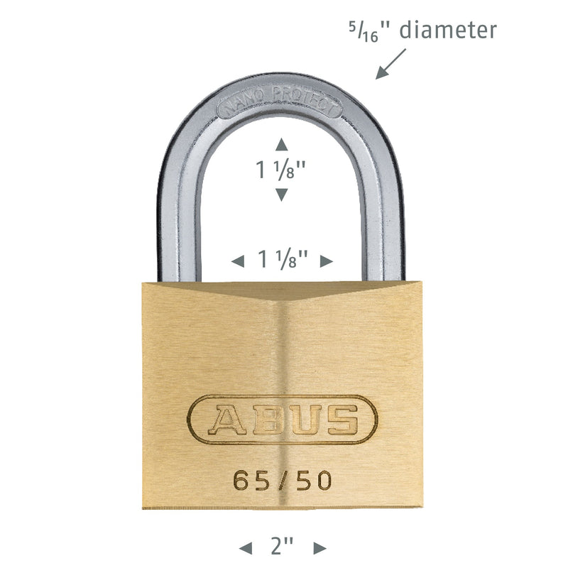 Load image into Gallery viewer, 65/50 Brass Padlock