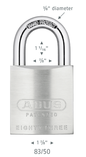 Load image into Gallery viewer, 83/50 Chrome Plated Brass Padlock - Schlage C123 Everest Keyway (Zero-Bitted)