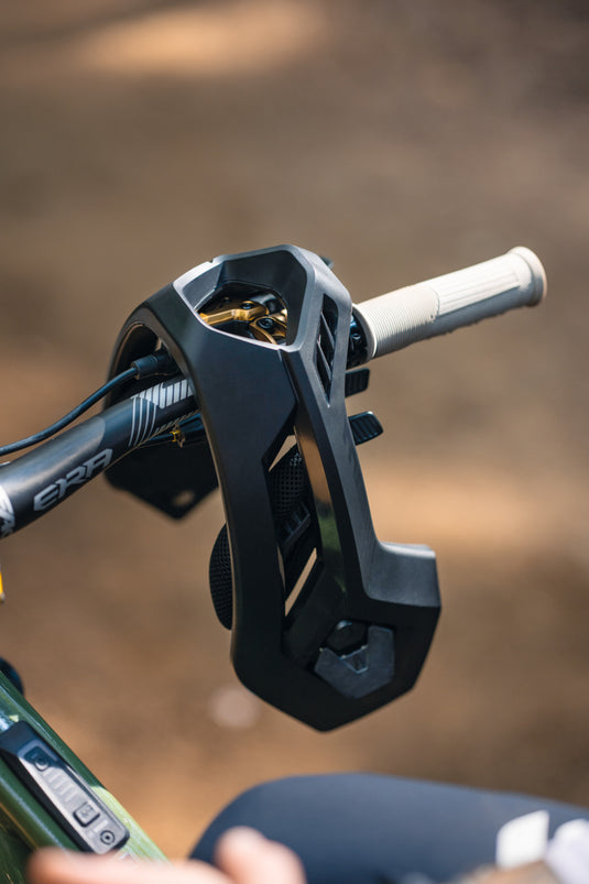 image of Targon chin bar resting on handlebar