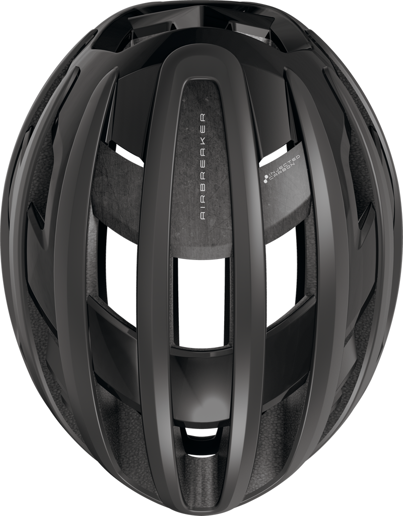 Load image into Gallery viewer, Black bicycle helmet on a white background.#color_velvet black
