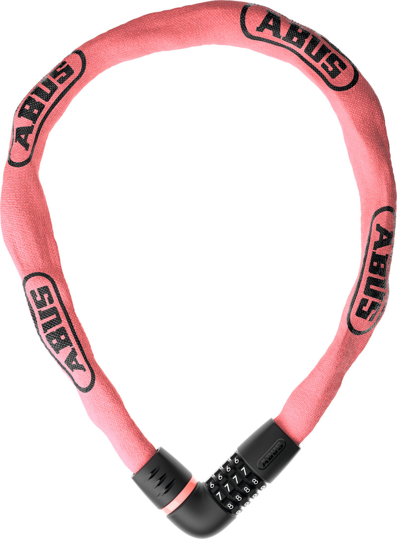 Load image into Gallery viewer, Pink Abus chain lock on a white background #color_rose blush
