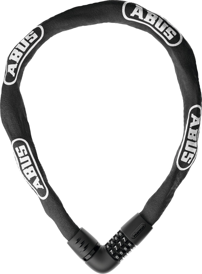 Load image into Gallery viewer, Black ABUS chain lock on a white background #color_black
