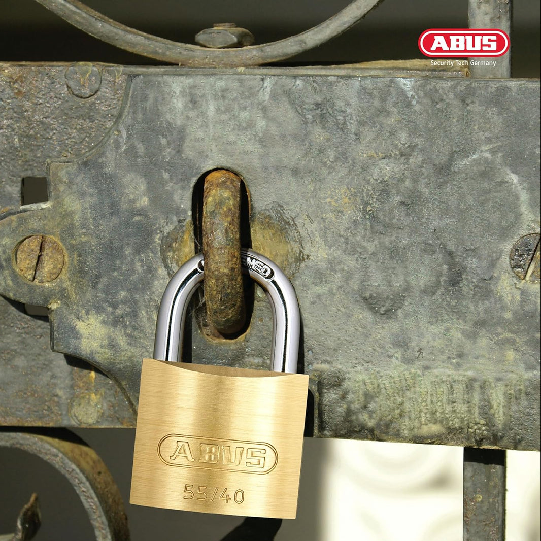 ABUS Home Security Brass Padlock 55/40 – ABUS USA