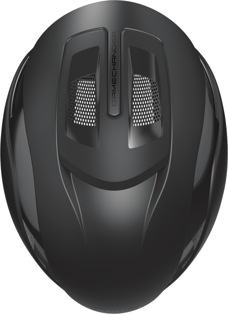 Load image into Gallery viewer, top view of velvet black  ABUS GameChanger 2.0 helmet #Color_Velvet Black

