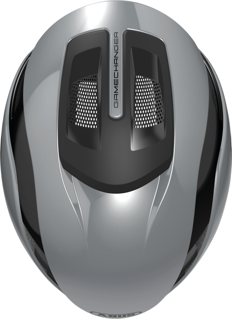 Load image into Gallery viewer, top view of race grey ABUS GameChanger 2.0 helmet #Color_Race Grey
