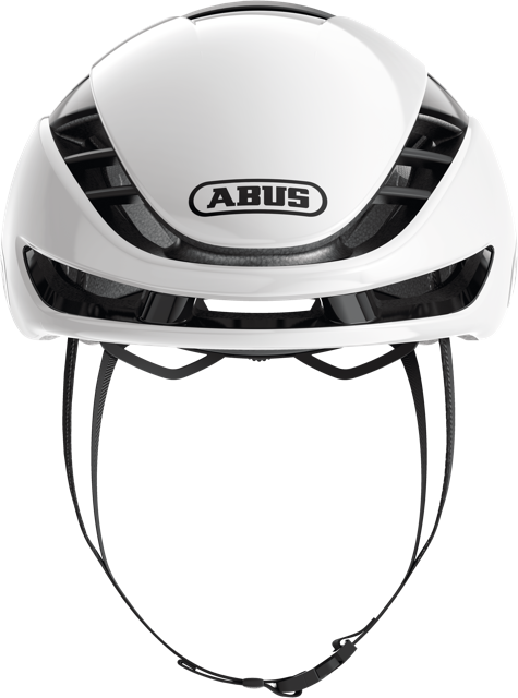 Load image into Gallery viewer, front view of shiny white ABUS GameChanger 2.0 helmet #Color_Shiny White

