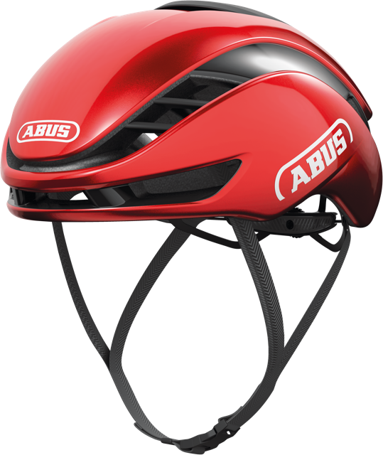 Load image into Gallery viewer, quarter view of performance red ABUS GameChanger 2.0 helmet #Color_PERFORMANCE RED
