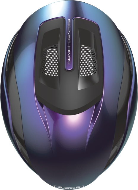 Load image into Gallery viewer, top view of flip flop purple ABUS GameChanger 2.0 helmet #Color_flip flop purple
