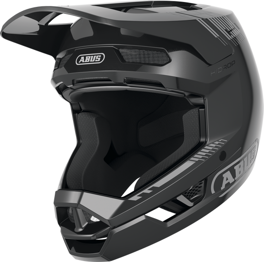 ABUS HiDrop Full Face Helmet, Shiny Black / XL