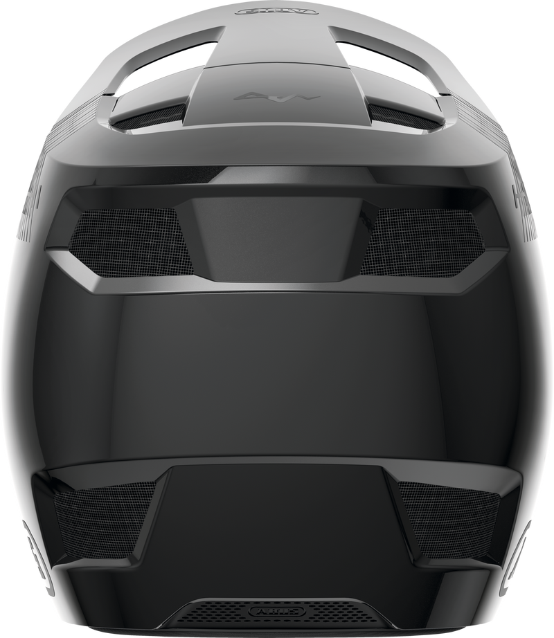 Load image into Gallery viewer, rear of black bicycle helmet #color_muted black
