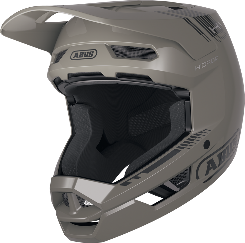 Load image into Gallery viewer, Gray helmet with 'Abus' branding on a white background #color_dust grey
