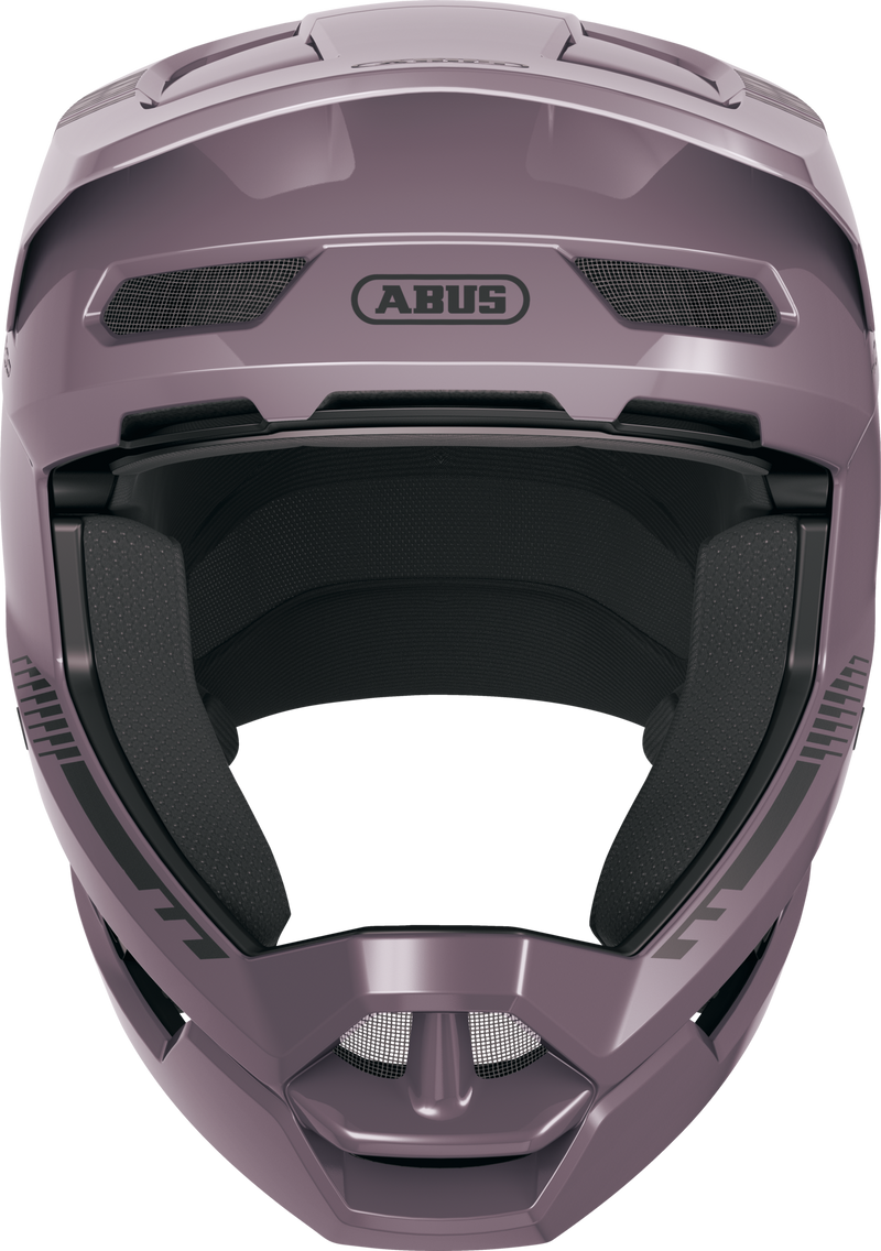 Load image into Gallery viewer, Purple helmet with 'ABUS' branding on a white background #color_ash purple
