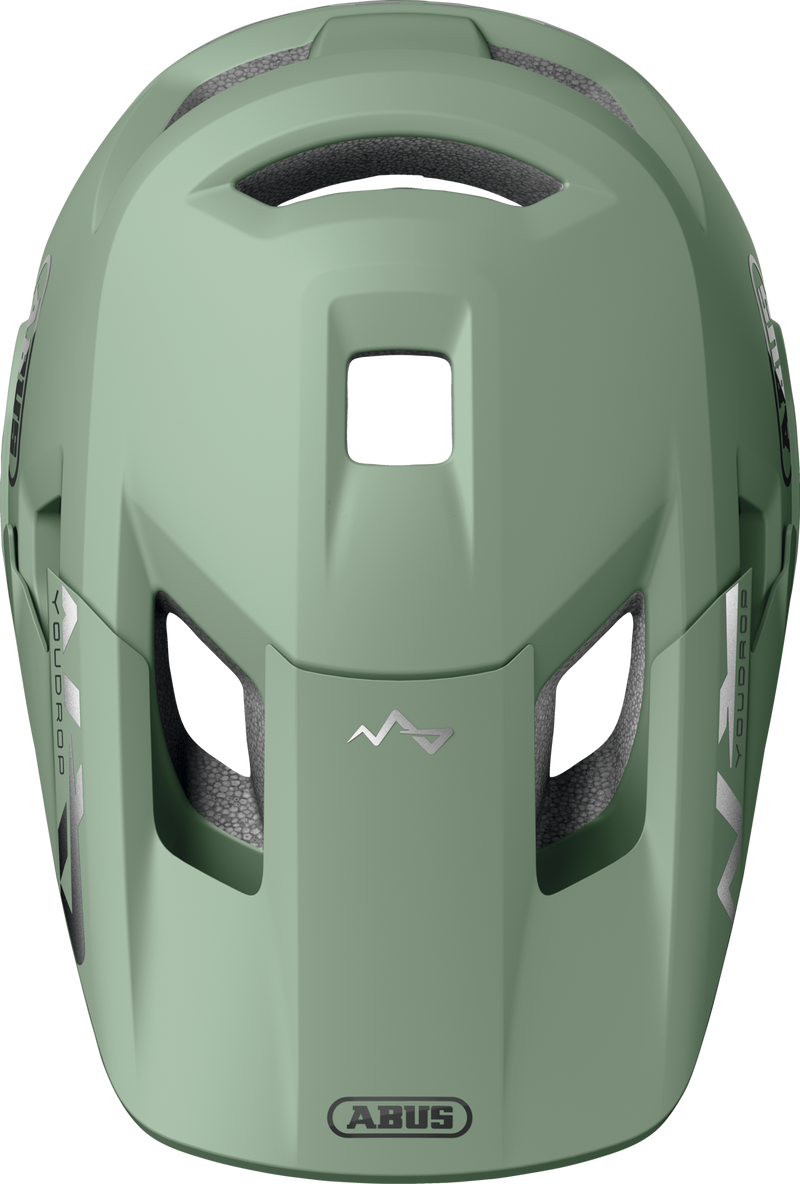 Load image into Gallery viewer, Green helmet with ABUS logo on a white background #color_mist green

