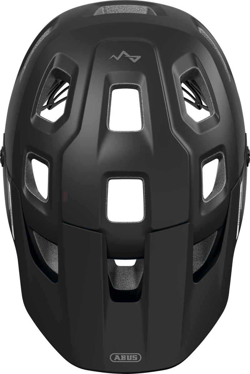 Load image into Gallery viewer, Black helmet with a brand logo on a white background #color_muted black
