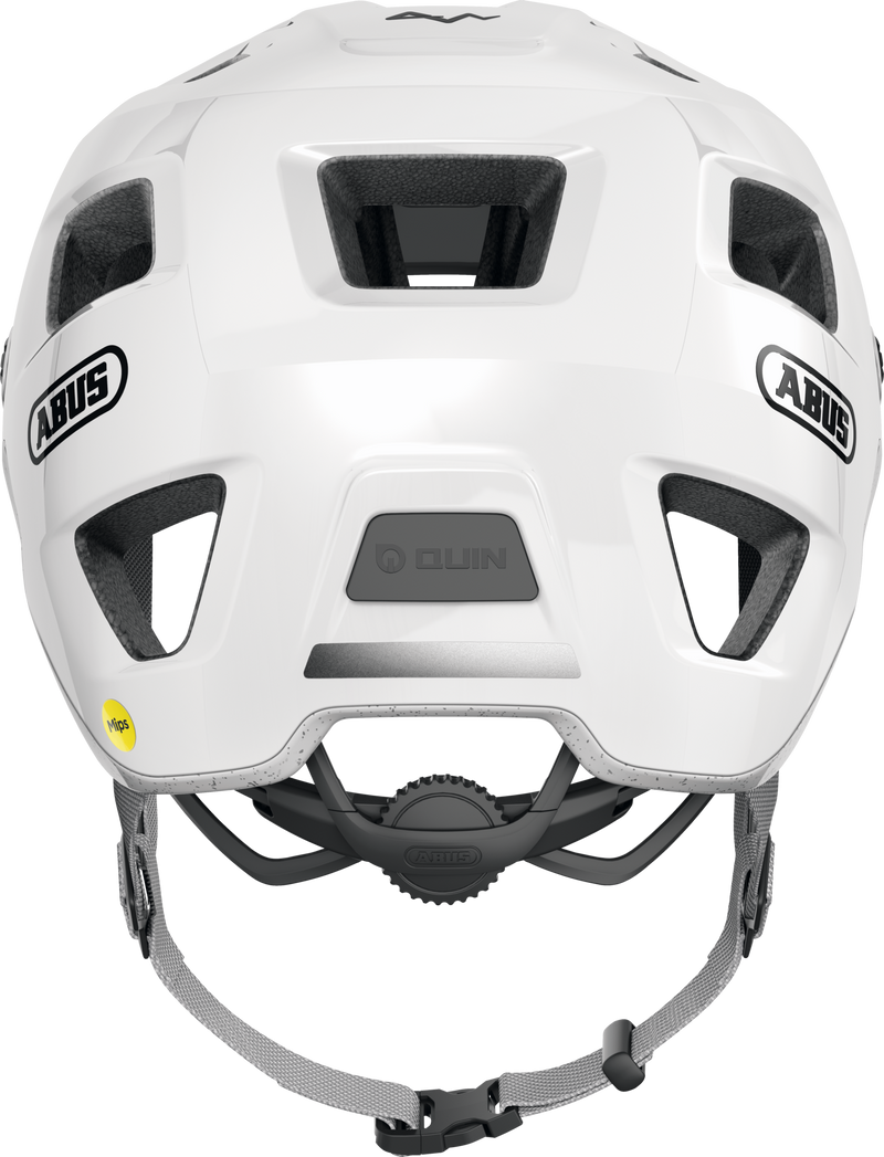Load image into Gallery viewer, White helmet with visible branding on a white background #color_alpine white
