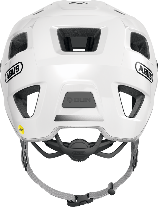 White helmet with visible branding on a white background