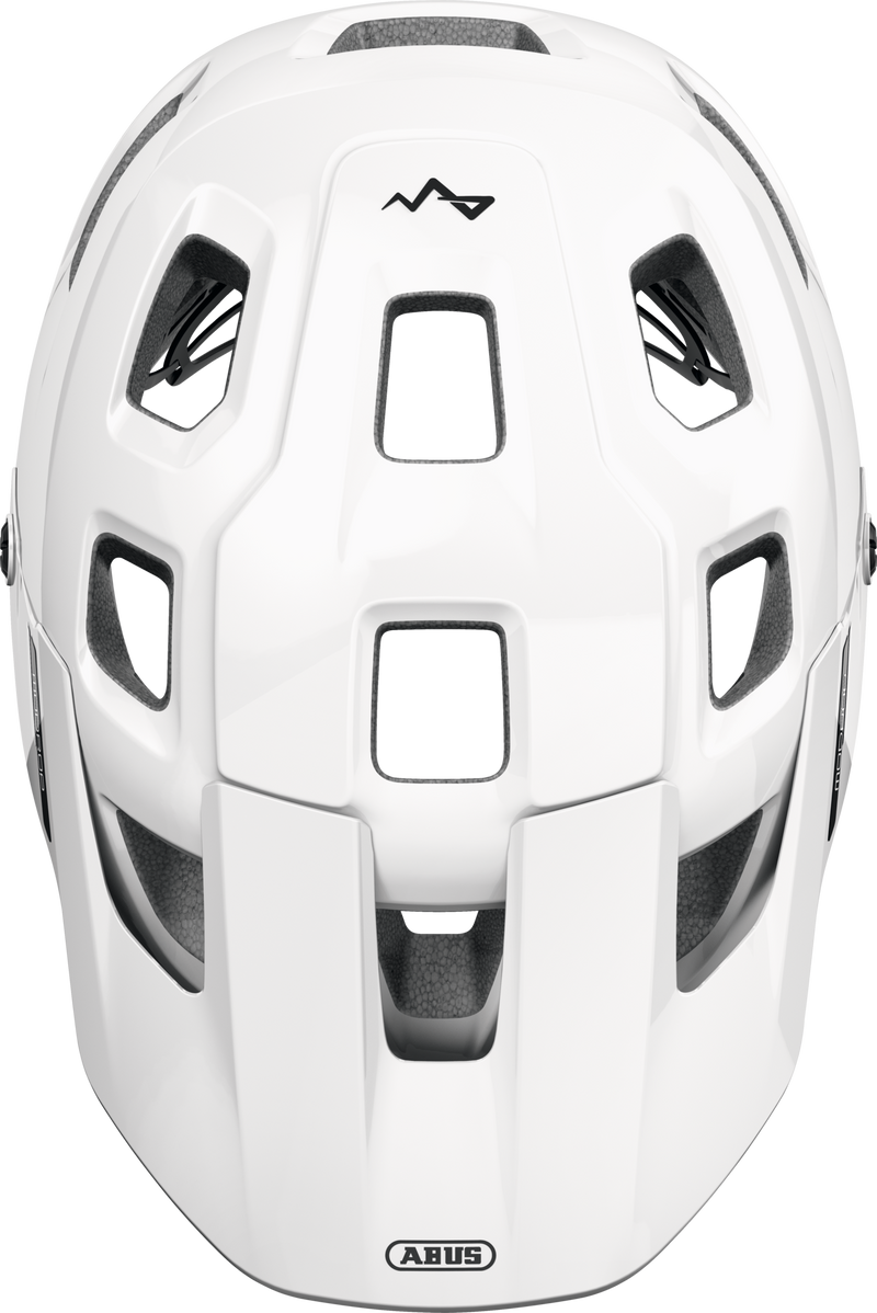 Load image into Gallery viewer, White helmet with a brand logo on a white background #color_alpine white
