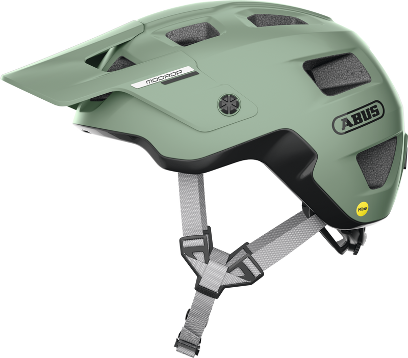 Load image into Gallery viewer, Green helmet with Abus branding on a white background #color_mist green
