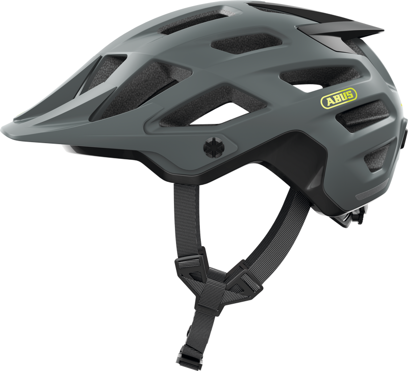 Load image into Gallery viewer, side view of the concrete grey Moventor MIPS helmet.  #Color_Concrete Grey 
