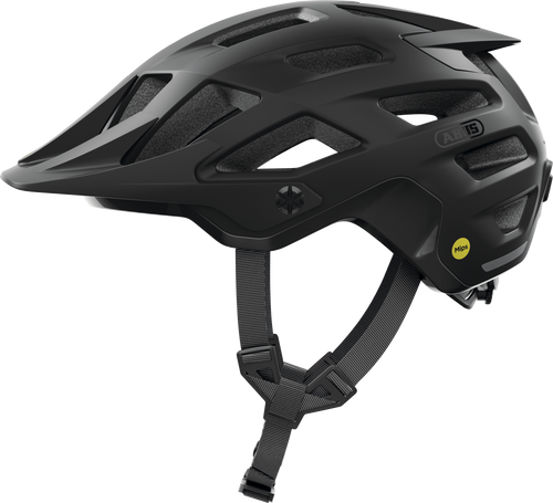 side view of the velvet black Moventor MIPS helmet.  