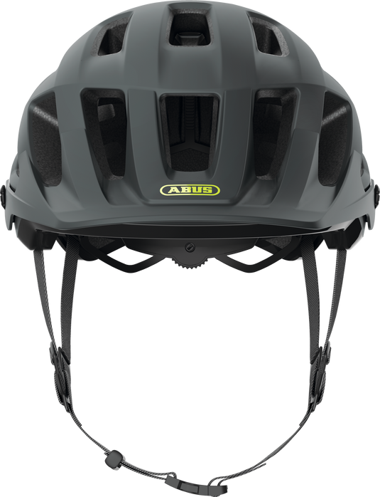 front view of the concrete grey Moventor MIPS helmet.