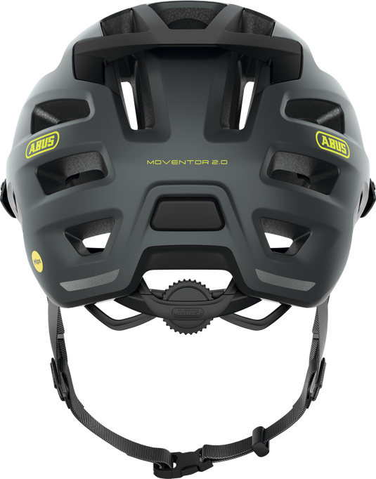 rear view of the concrete grey Moventor MIPS helmet.