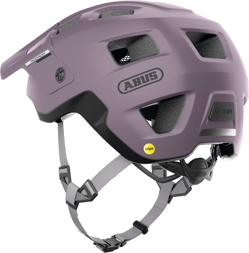 Load image into Gallery viewer, Purple helmet with Abus branding on a white background #color_ash purple
