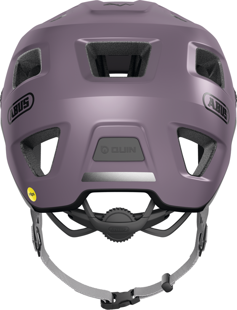 Load image into Gallery viewer, Purple helmet with visible branding on a white background #color_ash purple
