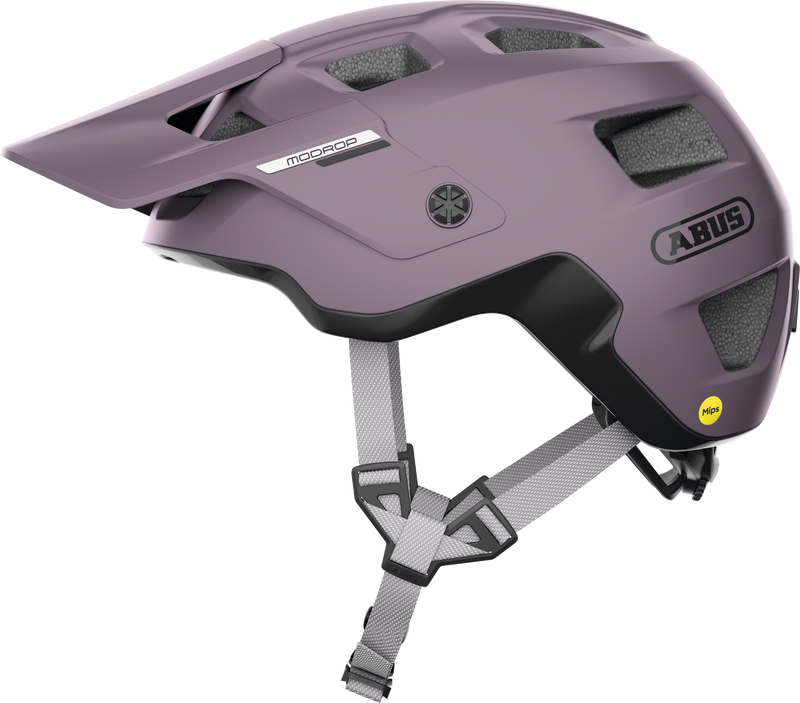 Load image into Gallery viewer, Purple helmet with Abus branding on a white background #color_ash purple
