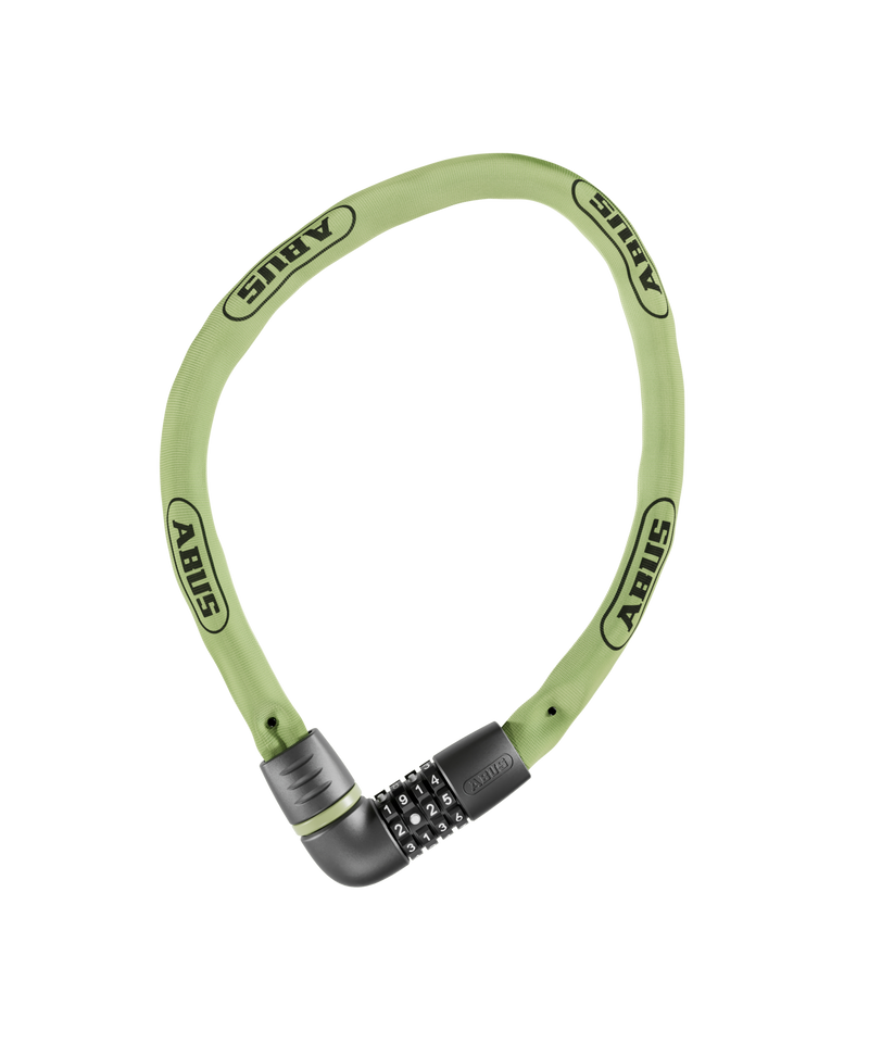 Load image into Gallery viewer, Green bicycle lock with ABUS branding on a white background #color_sage green
