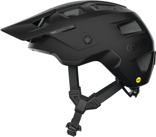 side view of the velvet black MoDrop MIPS helmet.  