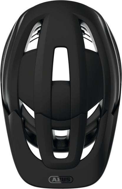 Load image into Gallery viewer, top view of velvet black ABUS CliffHanger MIPS Helmet #color_Velvet Black
