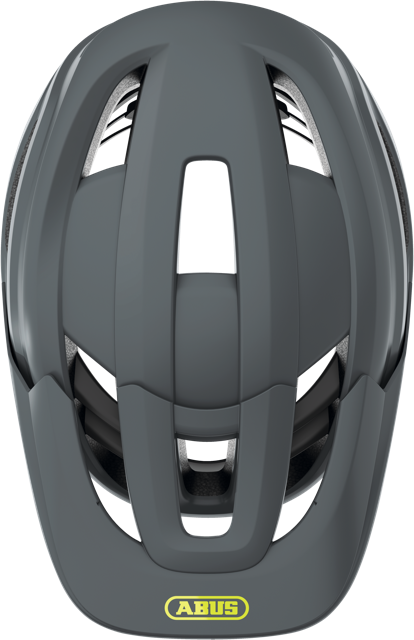 Load image into Gallery viewer, top view of concrete grey ABUS CliffHanger MIPS Helmet #color_Concrete Grey
