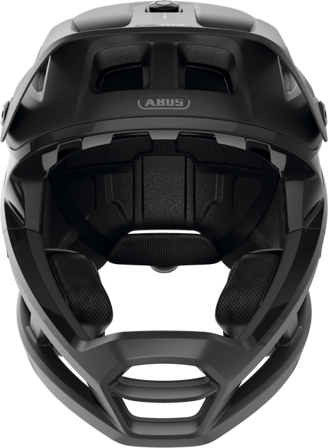 Load image into Gallery viewer, front view of velvet black ABUS AirDrop MIPS helmet #color_velvet black
