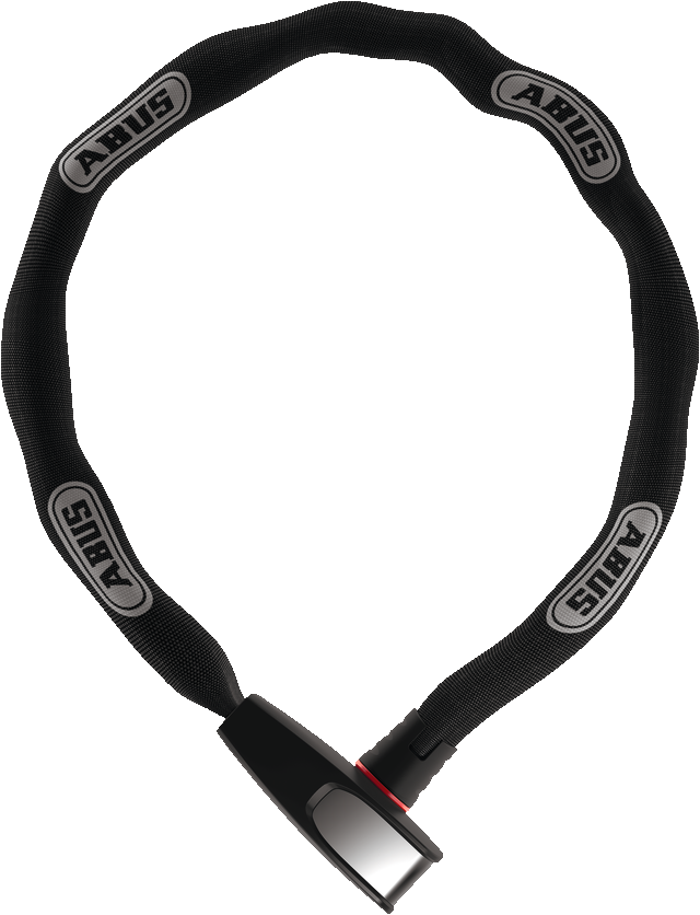 Load image into Gallery viewer, Black ABUS chain lock on a white background #color_black
