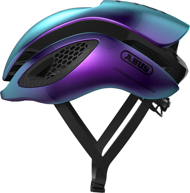 Load image into Gallery viewer, side view of flip flop purple GameChanger helmet #color_Flip Flop Purple
