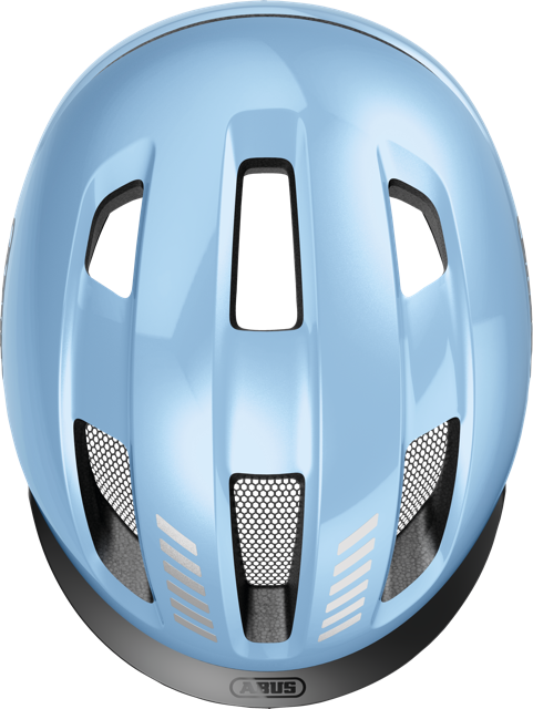 Load image into Gallery viewer, top view of iced blue ABUS PURL-Y helmet #color_iced blue
