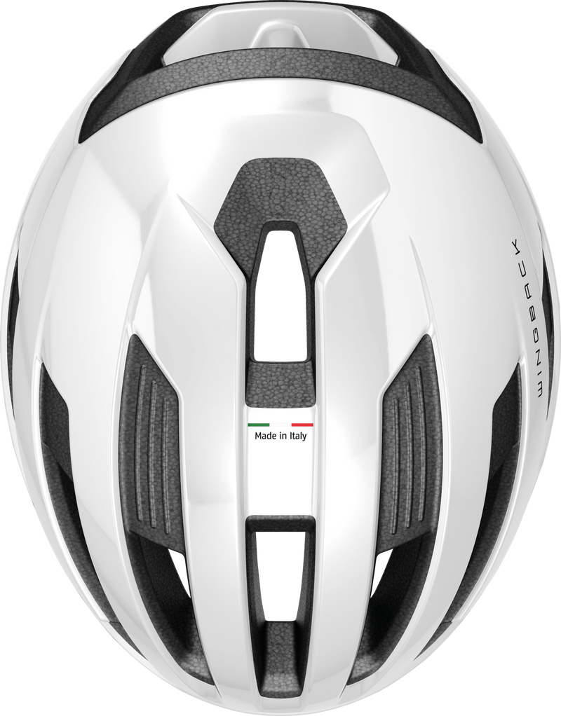 Load image into Gallery viewer, top view of shiny white Wingback #color_shiny white
