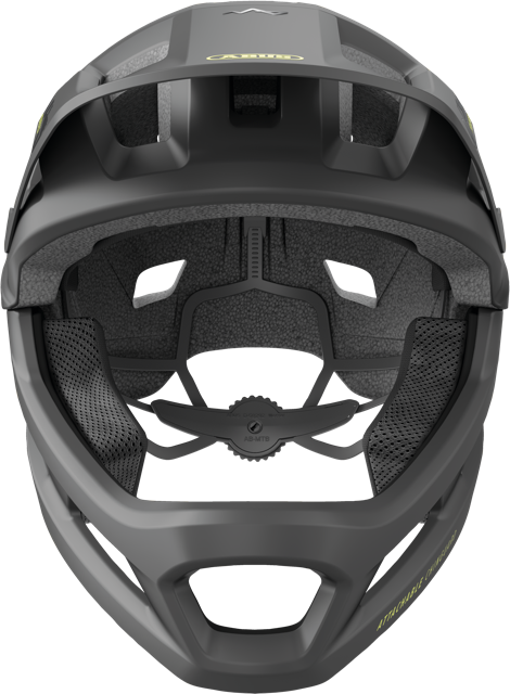 Load image into Gallery viewer, front view of velvet black ABUS YouDrop FF helmet #color_Velvet Black
