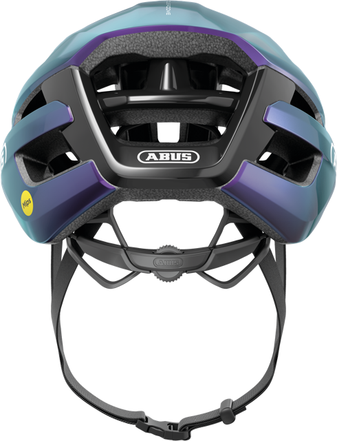 Rear view of flip flop purple ABUS PowerDome MIPS