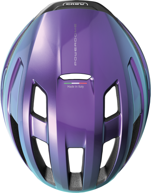 Top view of flip flop purple ABUS PowerDome MIPS