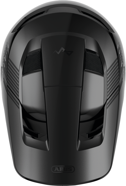 bike helmet top ABUS HiDrop Full Face Helmet, Shiny Black / XL