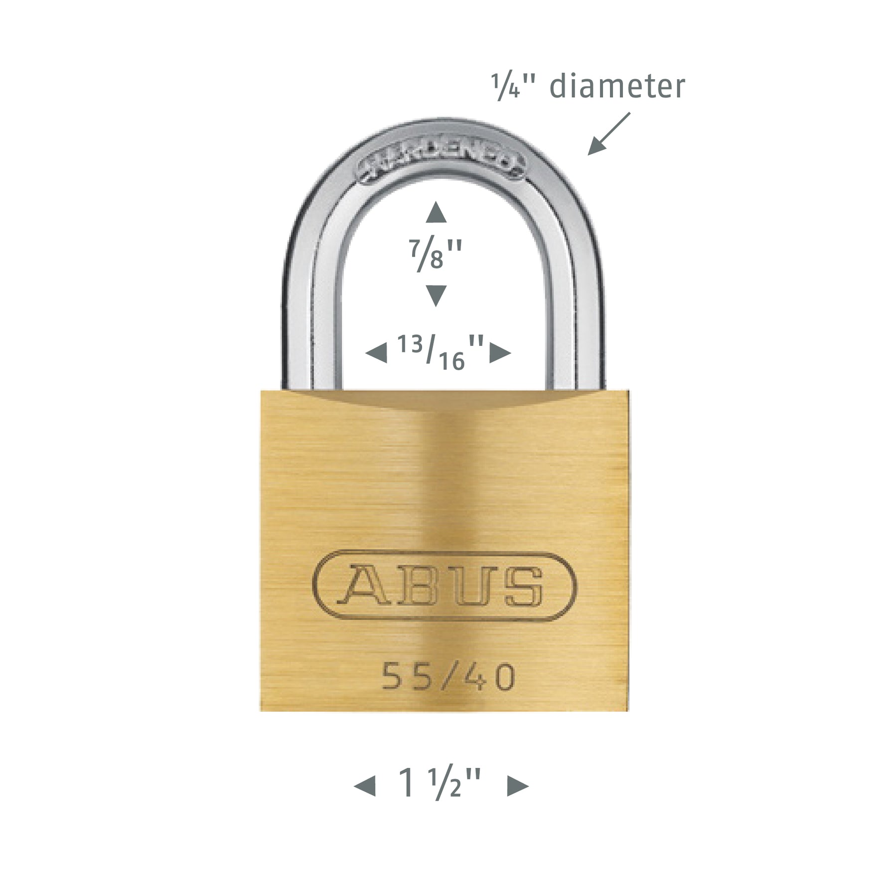 ABUS Home Security Brass Padlock 55/40 – ABUS USA