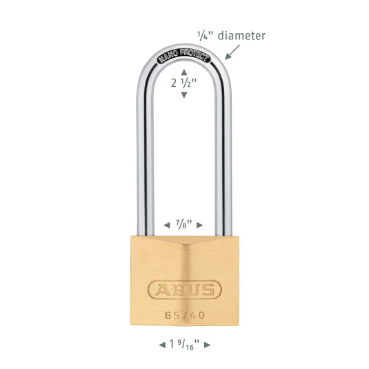 65/40HB63 Brass Padlock
