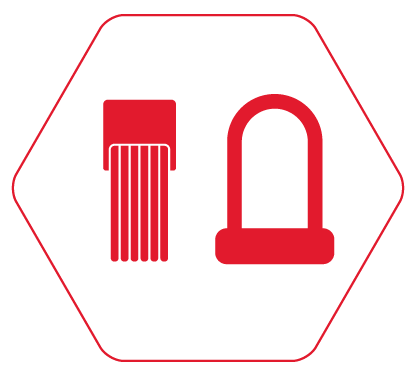 abus folding lock and lock icon