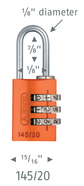 Load image into Gallery viewer, 145 Aluminum Combination Padlock
