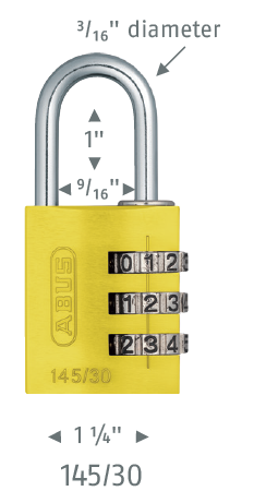 145 Aluminum Combination Padlock