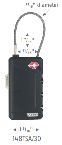 148TSA/30 Combination Travel Lock