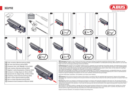 322 /112 Slide Bolt
