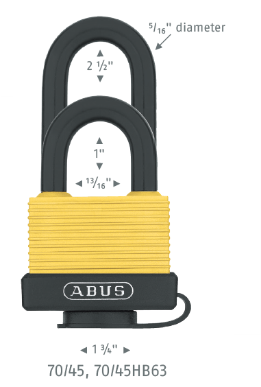 70IB/45HB63 Solid Brass Weatherproof Padlock